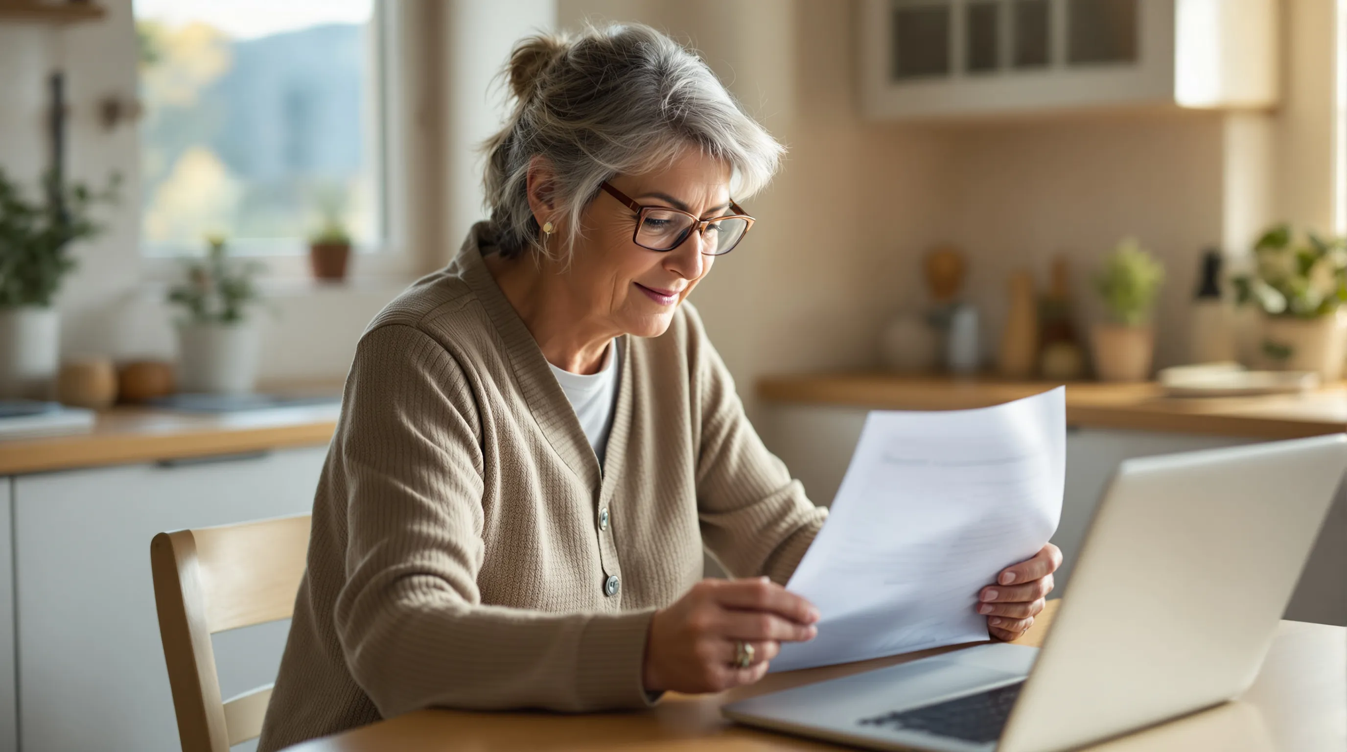Patient reviewing GLP-1 insurance coverage paperwork and denial letters at home